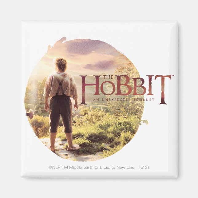 The Hobbit Logo with BILBO BAGGINS™ Back Magnet (Front)