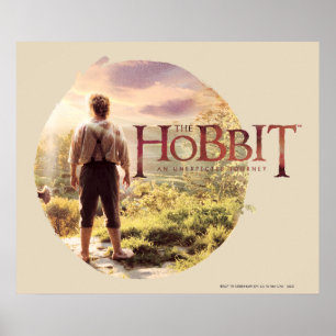 The Hobbit Logo with BILBO BAGGINS™ Back Poster