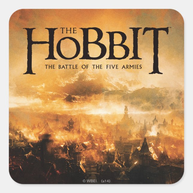 The Hobbit: THE BATTLE OF FIVE ARMIES™ Logo Square Sticker (Front)
