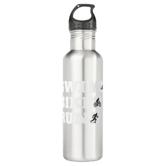 The Hobbyist's Triathlon: Swim, Bike, Run 710 Ml Water Bottle