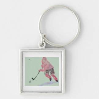 The Hockey Player Key Ring