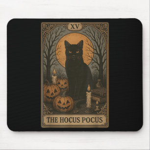 The Hocus Pocus Cat Pumpkin Lantern Mystical Spook Mouse Mat
