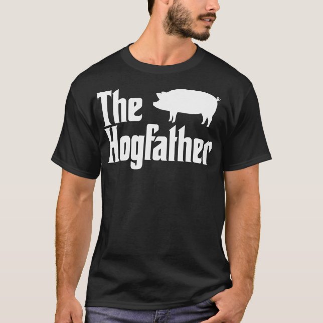 The Hogfather Funny Daddy Pig Papa Piggy Hog T-Shirt (Front)