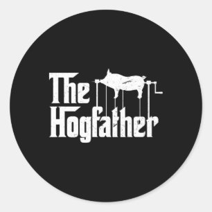 The Hogfather Rbecue Chef Funny Bbq Grill Master Classic Round Sticker