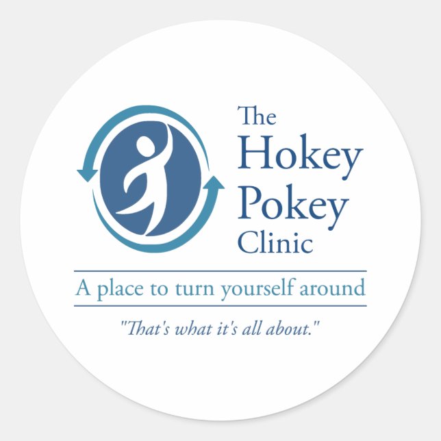 The Hokey Pokey Clinic Classic Round Sticker (Front)