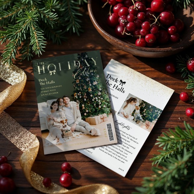 The Holiday Edition Family Photo Magazine Cover (The Holiday Edition Family Photo Magazine Cover)