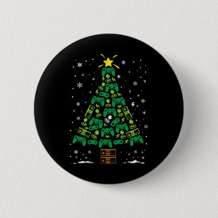 The Holiday Family Christmas Tree Gift Co Gamer Ne 6 Cm Round Badge