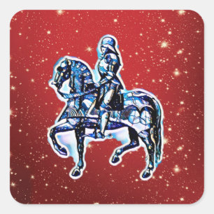 The Holiday Knight Square Sticker