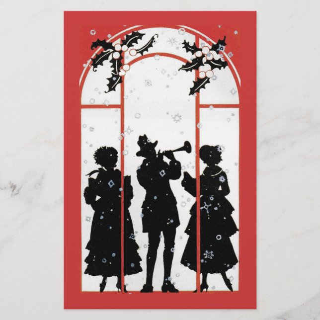 The holiday  musicians stationery (Front)