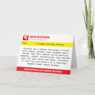 The Holiday Rx Healthcare Christmas Greeting Card
