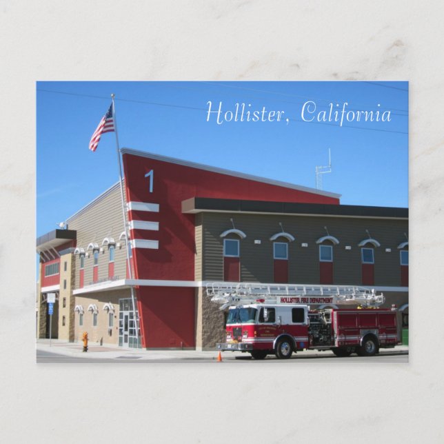 The Hollister Fire Department Postcard (Front)