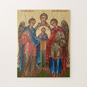 The Holy Archangels Orthodox Christian icon  Jigsaw Puzzle