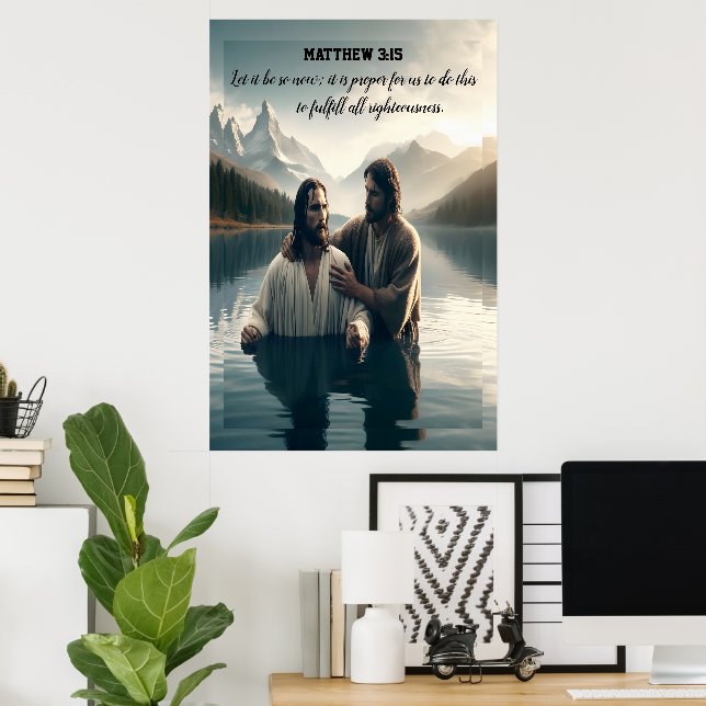 The Holy Baptism of Jesus Poster (Home Office)