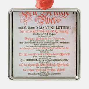 The Holy Bible, Vol. I., 1681 Metal Tree Decoration