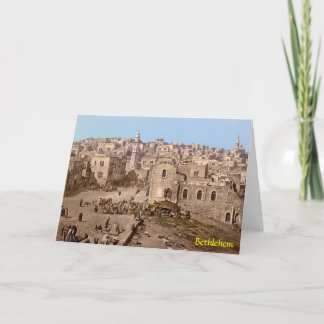 The Holy City Of Bethlehem Card