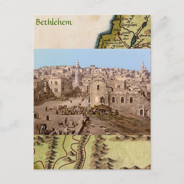 The Holy City Of Bethlehem Postcard (Front)