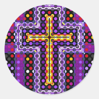The Holy Cross Classic Round Sticker