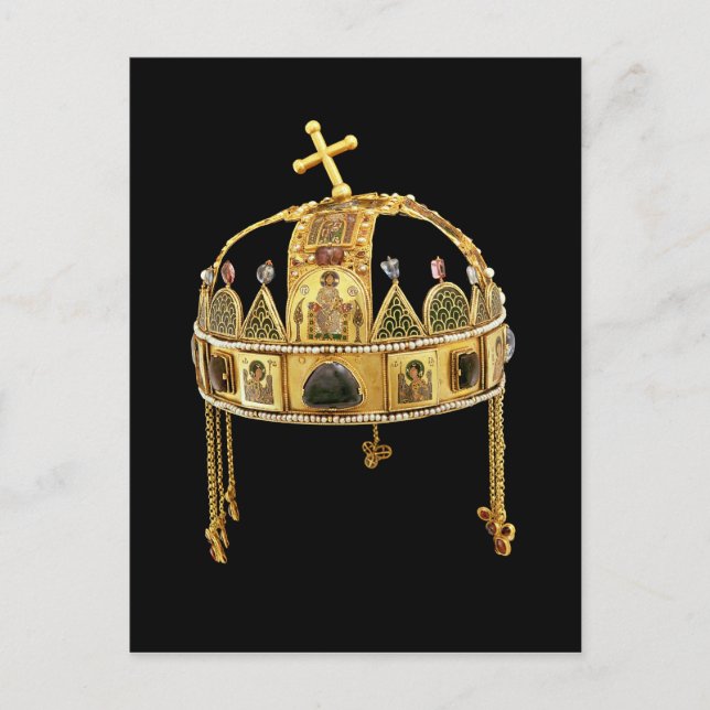 The Holy Crown of Hungary, 11th-12th century Postcard (Front)