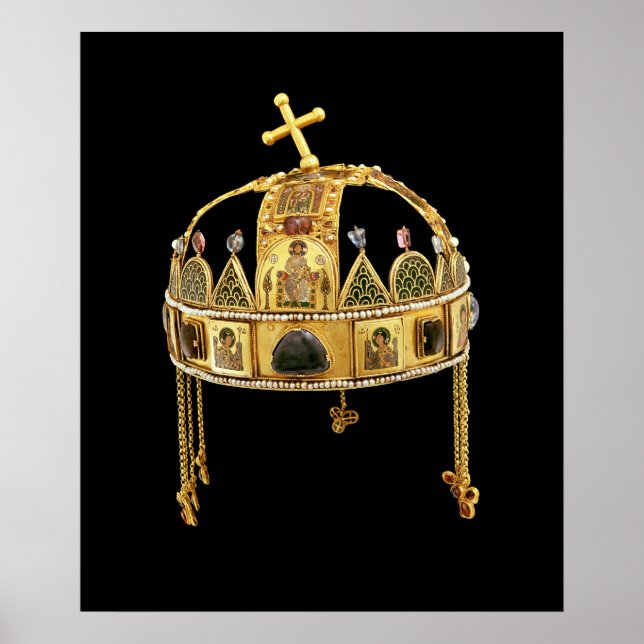 The Holy Crown of Hungary, 11th-12th century Poster (Front)