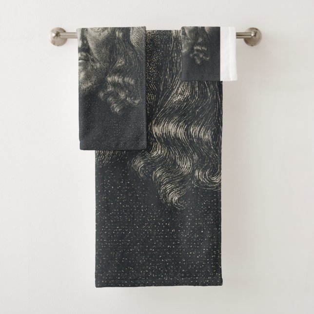 The Holy Face crowned with thorns Bath Towel Set (Insitu)