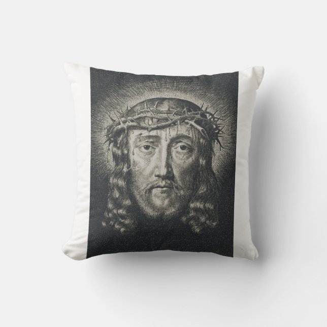 The Holy Face crowned with thorns Cushion (Front)