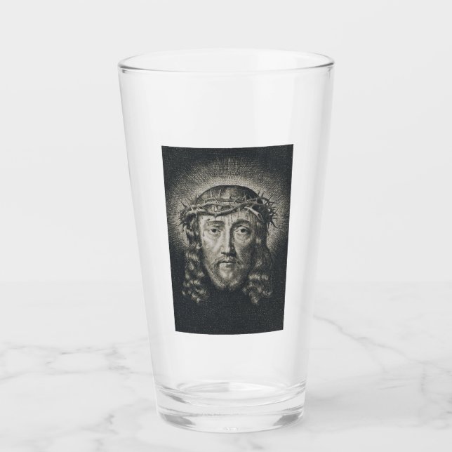 The Holy Face crowned with thorns Glass (Front)
