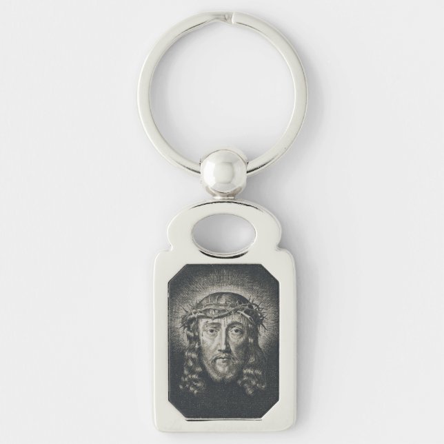 The Holy Face crowned with thorns Key Ring (Front)