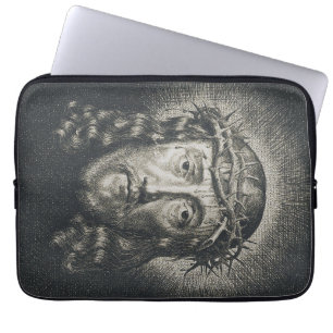 The Holy Face crowned with thorns Laptop Sleeve