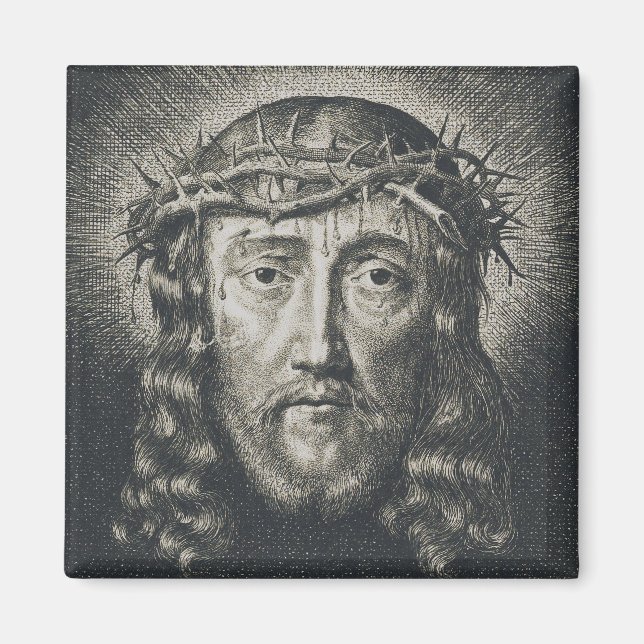 The Holy Face crowned with thorns Magnet (Front)