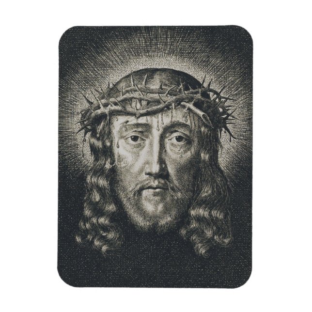 The Holy Face crowned with thorns Magnet (Vertical)