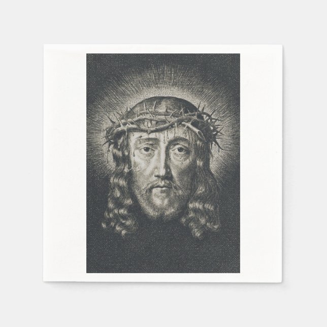 The Holy Face crowned with thorns Napkin (Front)
