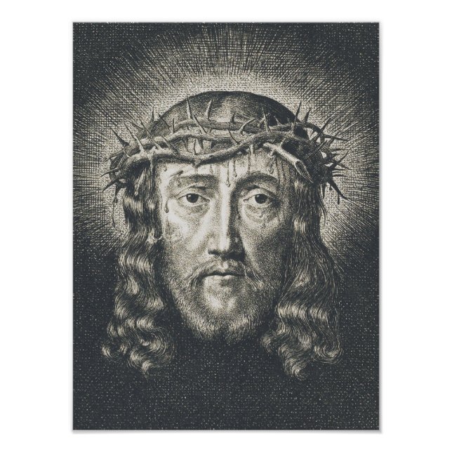 The Holy Face crowned with thorns Photo Print (Front)