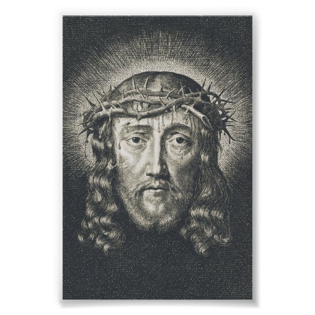 The Holy Face crowned with thorns Photo Print (Front)