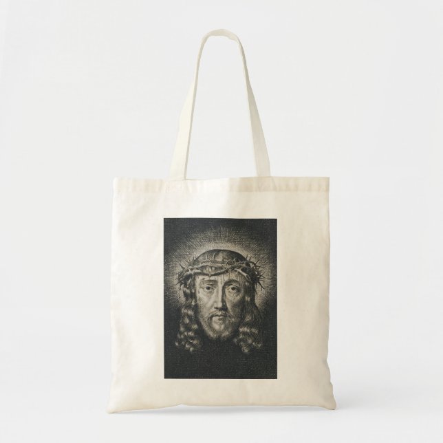 The Holy Face crowned with thorns Tote Bag (Front)