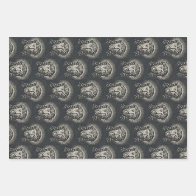 The Holy Face crowned with thorns Wrapping Paper Sheet (Front)