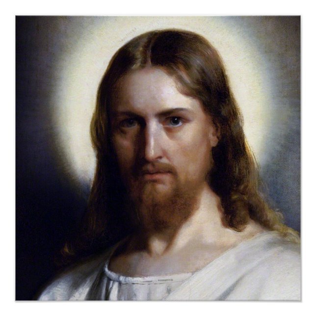The Holy Face of Jesus Devotional Image. Poster (Front)