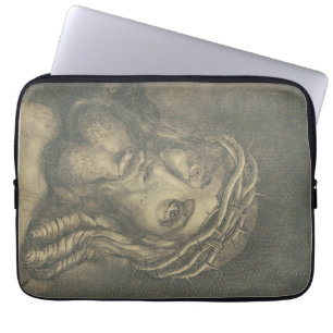The Holy Face Of Jesus Monochromatic Art Laptop Sleeve