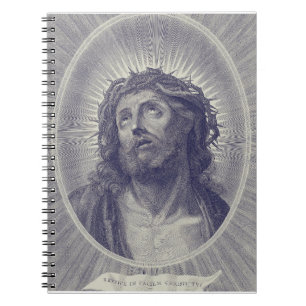 The Holy Face Of Jesus With Crown Of Thorns Art Notebook