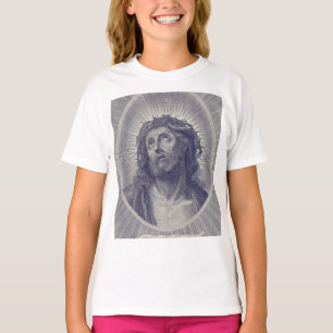 The Holy Face Of Jesus With Crown Of Thorns Art T-Shirt