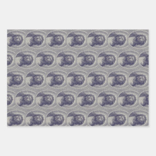 The Holy Face Of Jesus With Crown Of Thorns Art Wrapping Paper Sheet