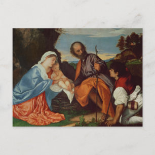 The Holy Family and a Shepherd, c.1510 Postcard