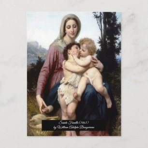 The Holy Family by Bouguereau Postcard