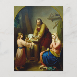The Holy Family by Rafael Flores Postcard
