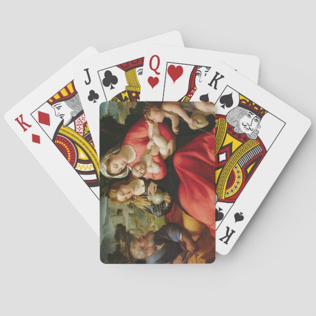 The Holy Family, c.1508-12 (oil on canvas) Playing Cards (Back)