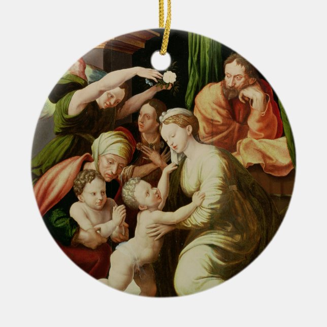 The Holy Family Ceramic Tree Decoration (Front)