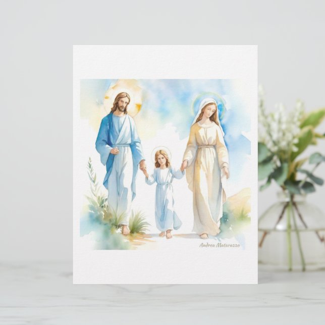 The Holy Family  Custom Letterhead (Standing Front)