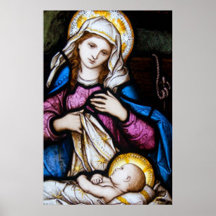 The Holy Family Depicting Madonna and Child Poster