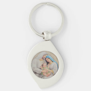 The Holy Family: Divine Love Portrait Key Ring