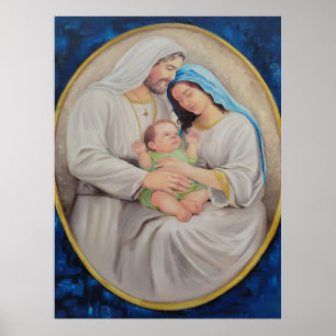 The Holy Family: Divine Love Portrait Poster