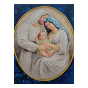 The Holy Family: Divine Love Portrait Poster